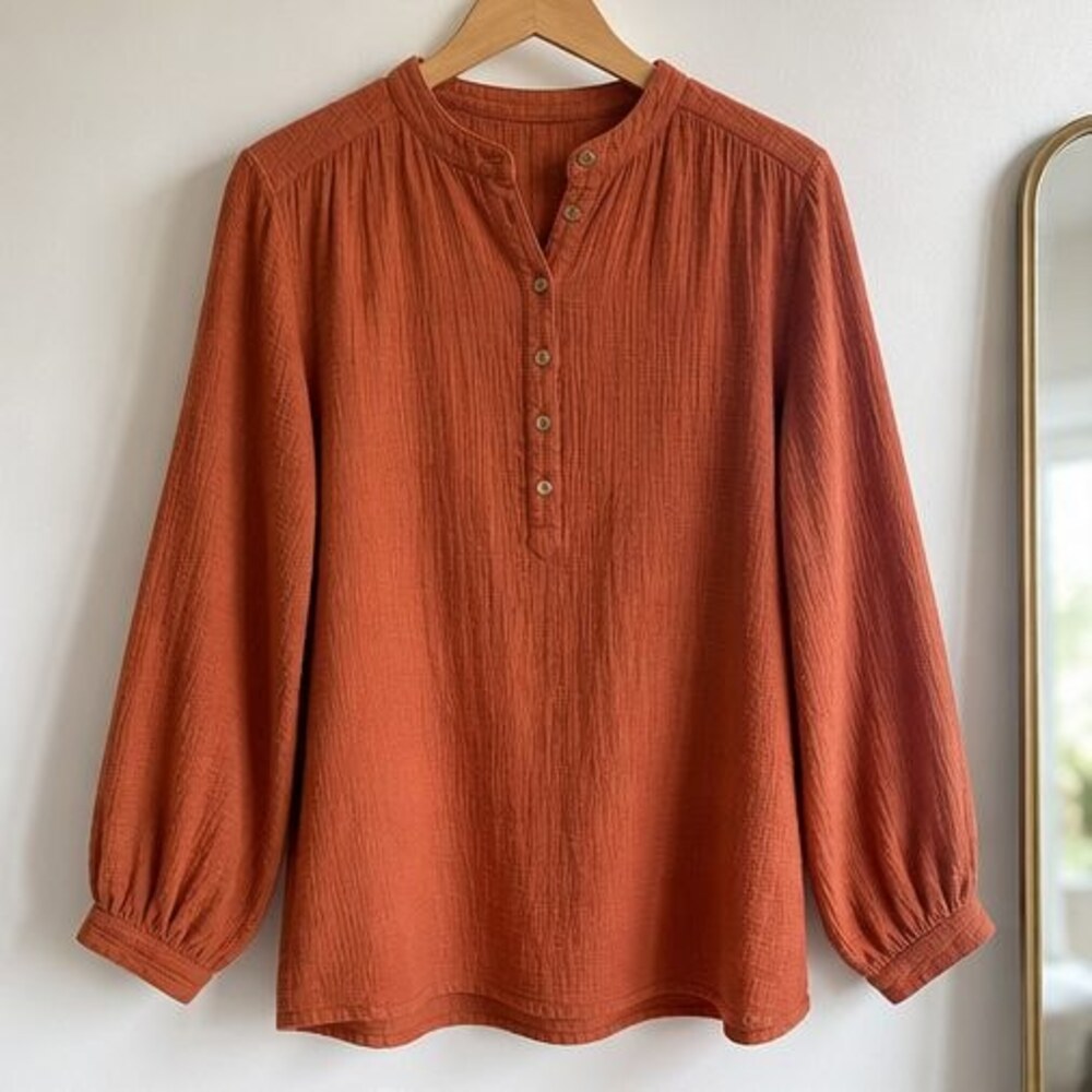 Mauve Peplum Top